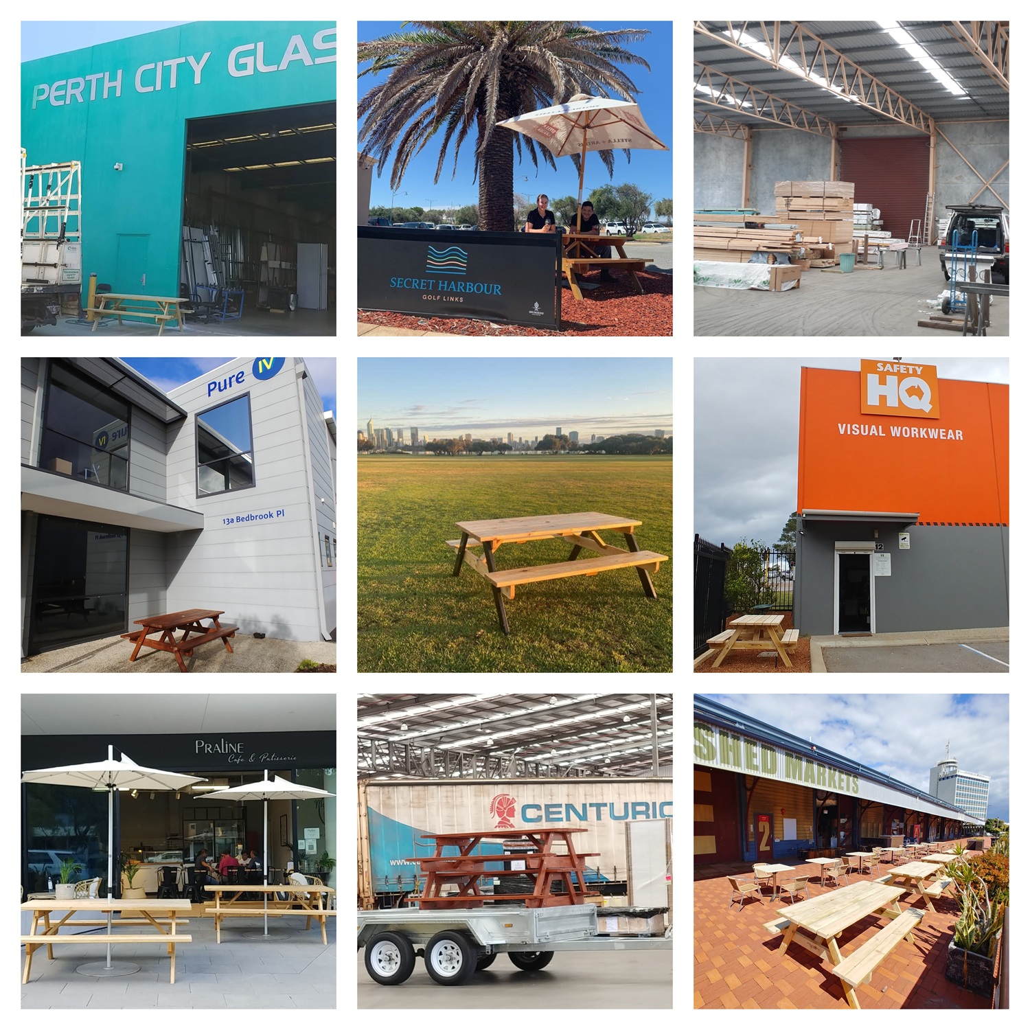 Picnic Table Collage Sold to Business in Perth, Australia.jpg